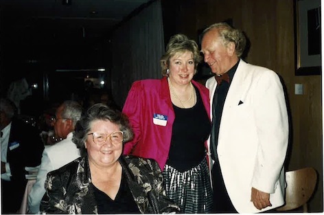 Leona with chorus master, Herr Norbert Balatsch and his then wife Frau Balatsch