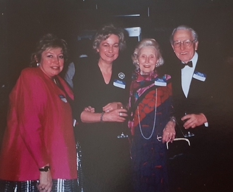 Leona with Gudrun Wagner, member Lady Galleghan & Wolfgang Wagner
